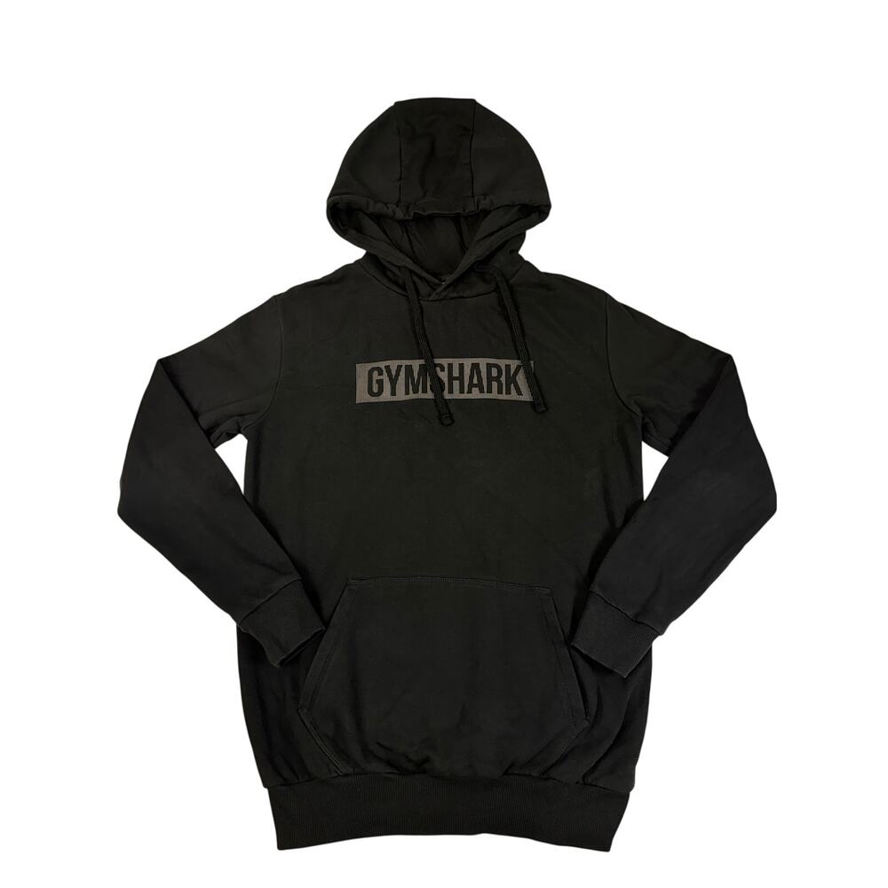 Gymshark Hoodie XS Black Pullover Sweatshirt Logo Athleisure Activewear